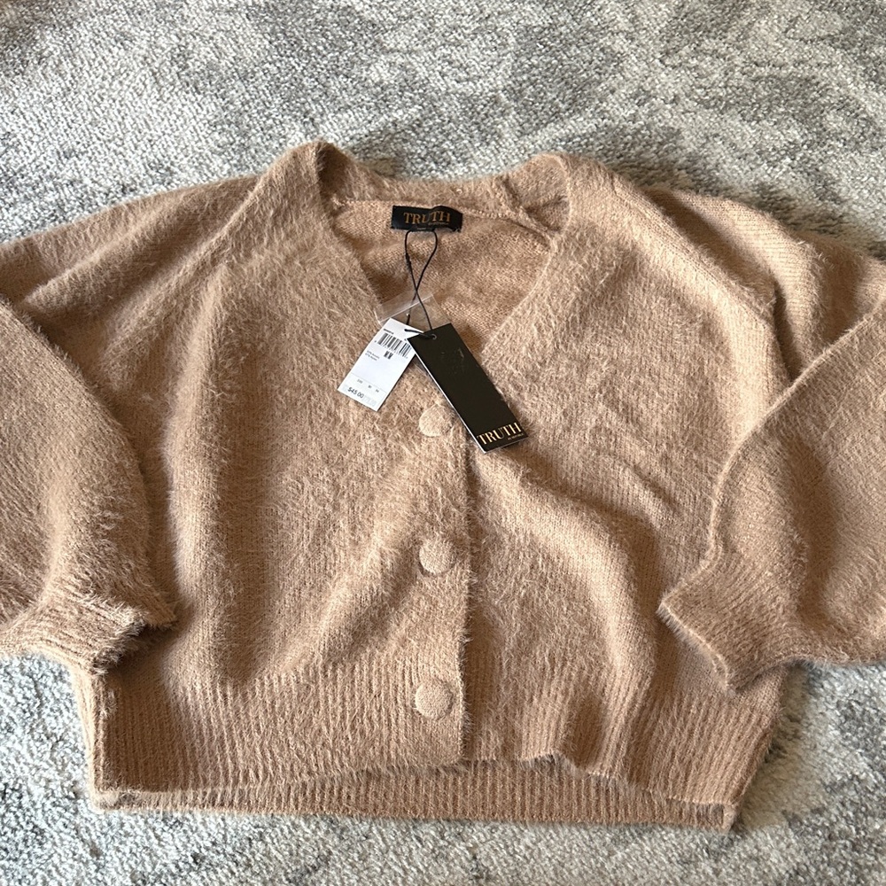 Trulli Women's Cozy Tan Cardigan